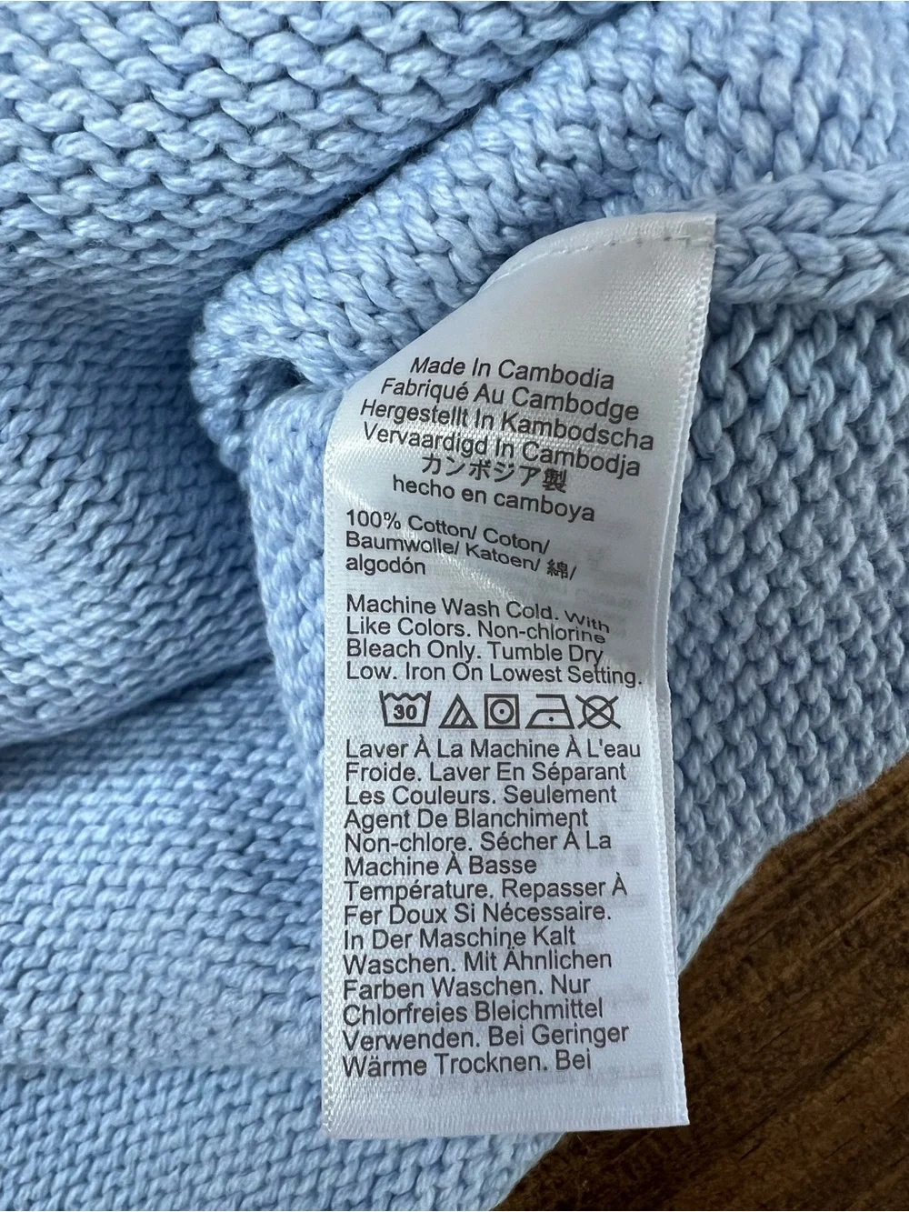 J. Crew Men’s 1988 Rollneck sweater in cotton in Heather Sky Blue Size Large NWT
